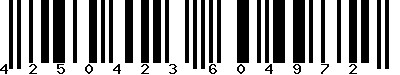 EAN-13 : 4250423604972