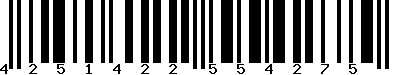 EAN-13 : 4251422554275 EAN-13 : 4251422554275