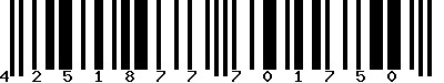 EAN-13 : 4251877701750 EAN-13 : 4251877701750