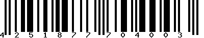 EAN-13 : 4251877704003 EAN-13 : 4251877704003
