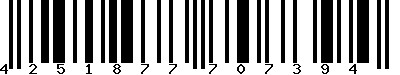 EAN-13 : 4251877707394 EAN-13 : 4251877707394