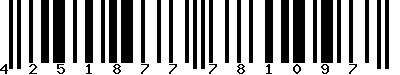 EAN-13 : 4251877781097 EAN-13 : 4251877781097