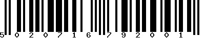 EAN-13 : 5020716792001