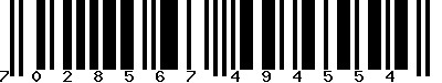 EAN-13 : 7028567494554