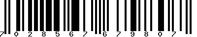 EAN-13 : 7028567679807 EAN-13 : 7028567679807
