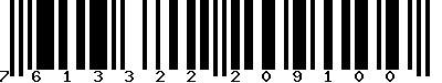 EAN-13 : 7613322209100