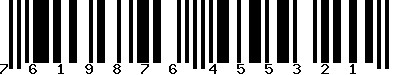 EAN-13 : 7619876455321