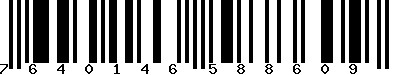 EAN-13 : 7640146588609