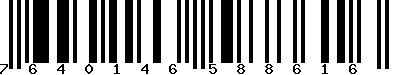 EAN-13 : 7640146588616