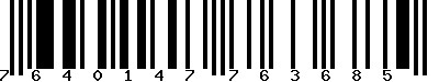 EAN-13 : 7640147763685