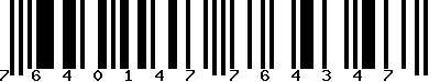 EAN-13 : 7640147764347