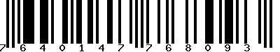 EAN-13 : 7640147768093