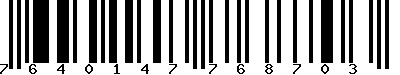 EAN-13 : 7640147768703 EAN-13 : 7640147768703