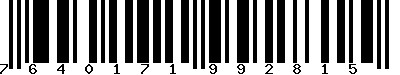 EAN-13 : 7640171992815 EAN-13 : 7640171992815