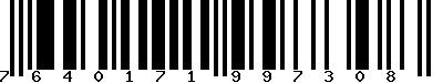 EAN-13 : 7640171997308