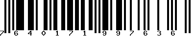 EAN-13 : 7640171997636