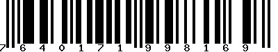 EAN-13 : 7640171998169