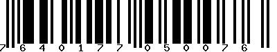 EAN-13 : 7640177050076