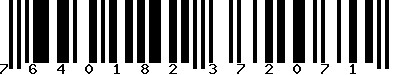 EAN-13 : 7640182372071