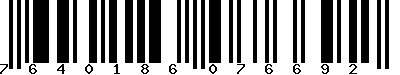 EAN-13 : 7640186076692