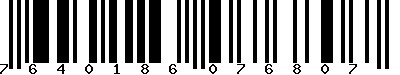 EAN-13 : 7640186076807