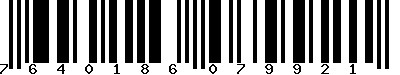 EAN-13 : 7640186079921