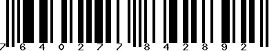 EAN-13 : 7640277842892