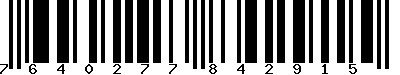 EAN-13 : 7640277842915