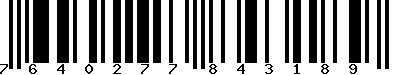 EAN-13 : 7640277843189