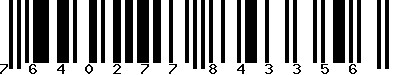 EAN-13 : 7640277843356