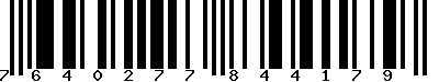 EAN-13 : 7640277844179