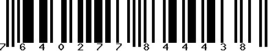 EAN-13 : 7640277844438