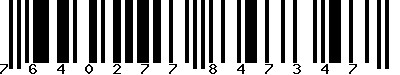 EAN-13 : 7640277847347