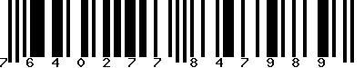 EAN-13 : 7640277847989