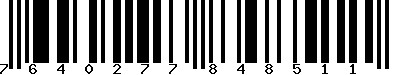 EAN-13 : 7640277848511