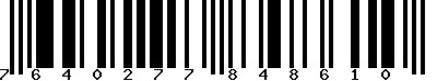 EAN-13 : 7640277848610