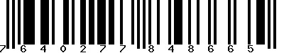 EAN-13 : 7640277848665