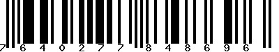 EAN-13 : 7640277848696