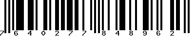 EAN-13 : 7640277848962