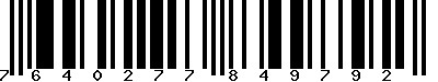 EAN-13 : 7640277849792