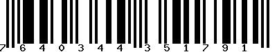 EAN-13 : 7640344351791