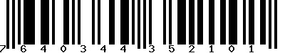 EAN-13 : 7640344352101 EAN-13 : 7640344352101