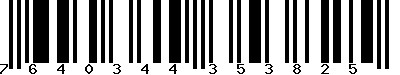 EAN-13 : 7640344353825
