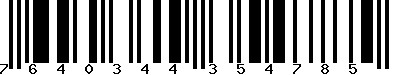 EAN-13 : 7640344354785
