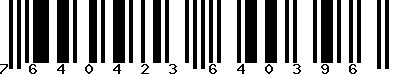EAN-13 : 7640423640396