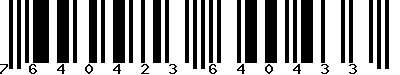 EAN-13 : 7640423640433