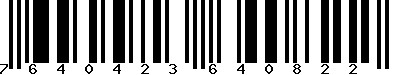 EAN-13 : 7640423640822