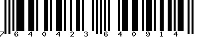EAN-13 : 7640423640914