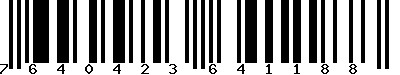 EAN-13 : 7640423641188