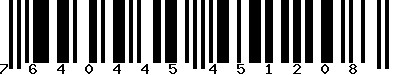 EAN-13 : 7640445451208
